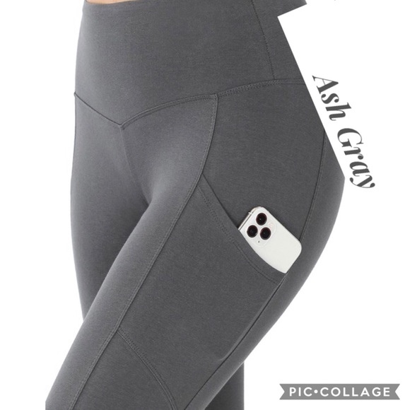 Blu Trends Pants - 1 Left!! Ash Gray Wide Band Leggings.